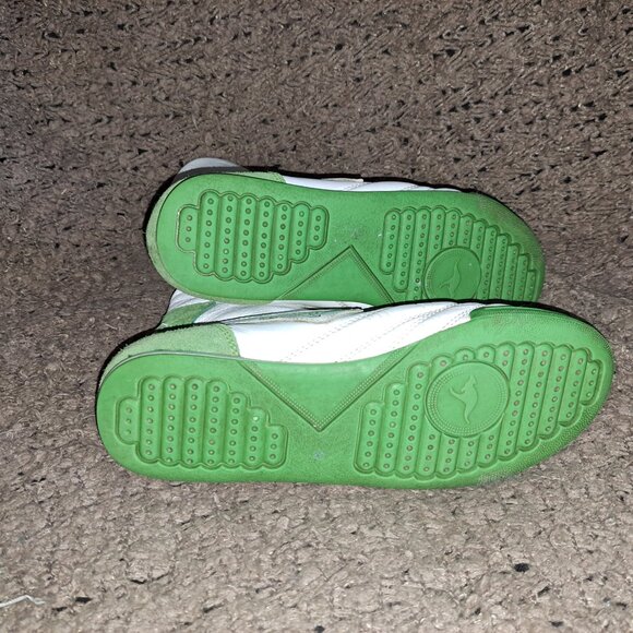 KANGAROOS-Mambo-Vintage White Leather/Green Suede-Wrestling/Boxing-Sz8-Excellent - Picture 9 of 9